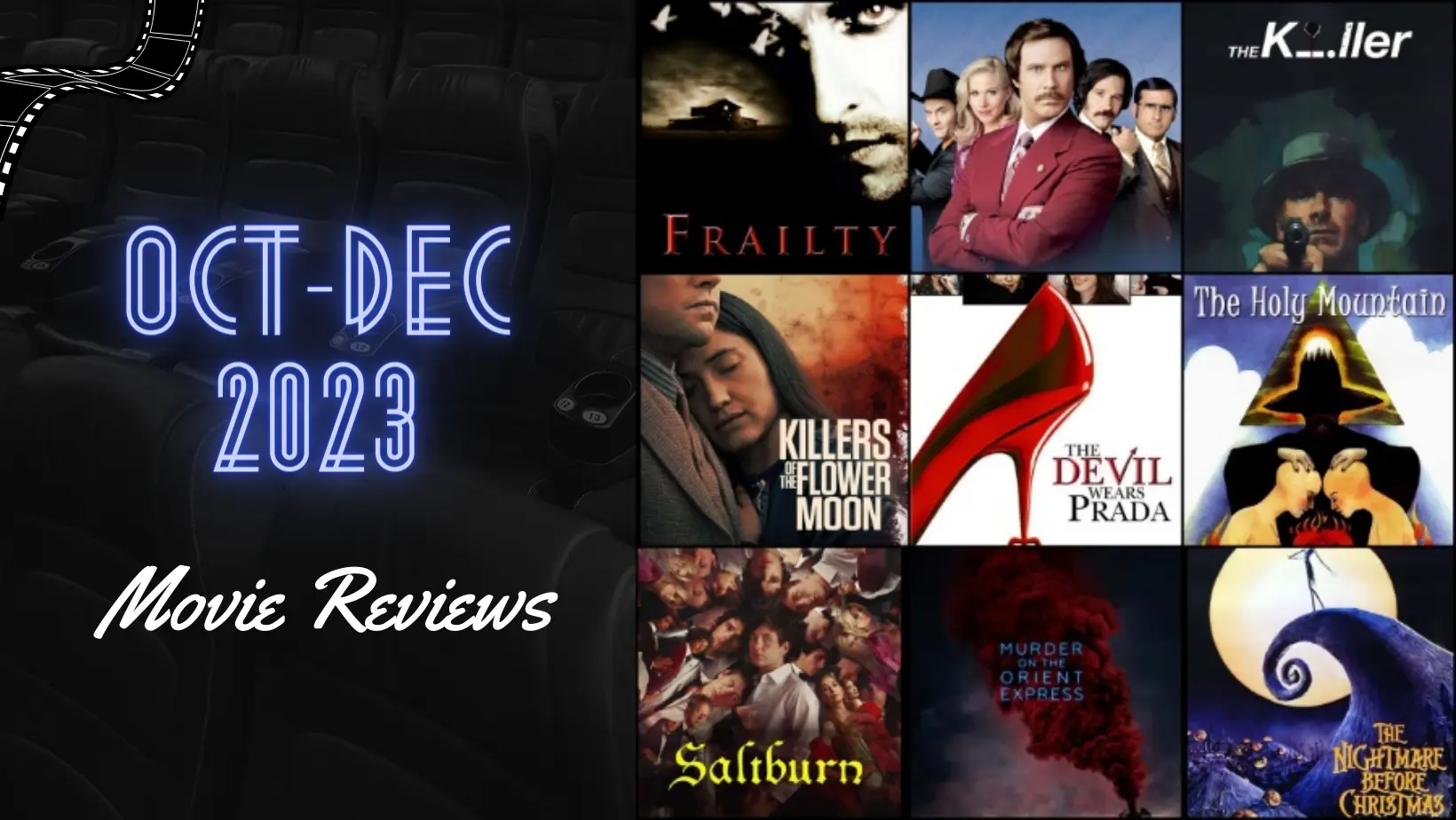 October, November, December 2023 Movie Reviews